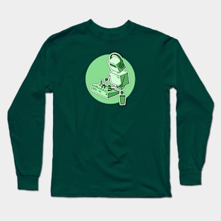 Robot Playing Drum Machine Long Sleeve T-Shirt